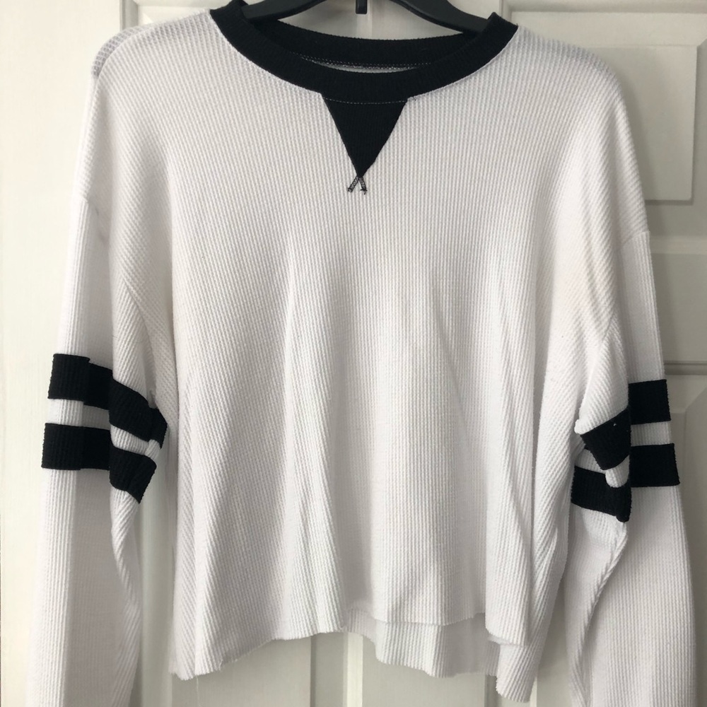 waffle knit top